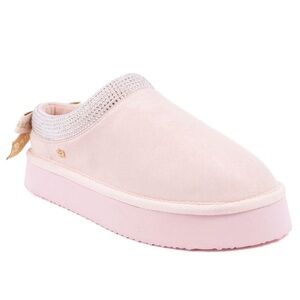 New NIB Juicy Couture Olyana Pink rhinestone Women's Clog Slippers Sz 10 $55